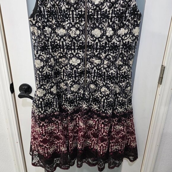 Roz & Ali Black Multi Lace Overlay Dress Size 16 Sleeveless Party Cocktail - Picture 8 of 8